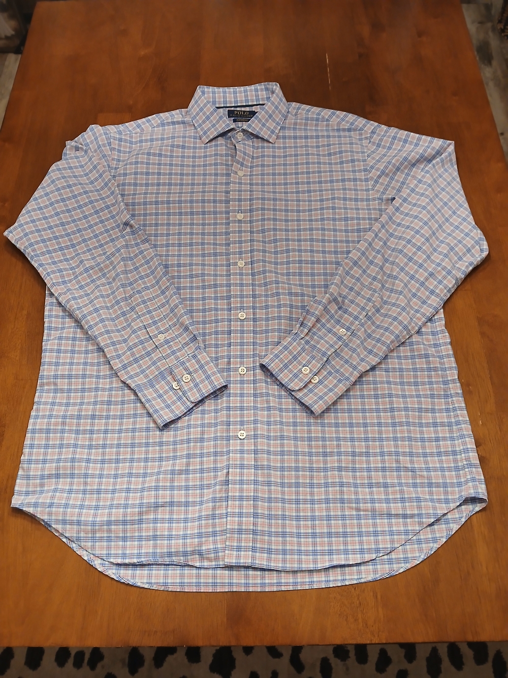 Polo Ralph Lauren Performance Men's XL Plaid Long Sleeve Button-Up PGA 100th